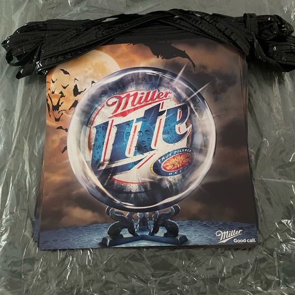 Miller Halloween Bar Banner NWOT - Picture 4 of 5